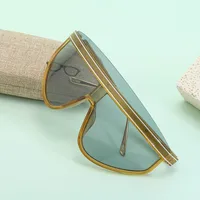 Fashion Large Frame Integrated Lens Sun-resistant Windproof Sunglasses main image 4