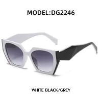 New Fashion Cat Eye Wide Glasses Female Wholesale Uv Protection Sunglasses main image 4