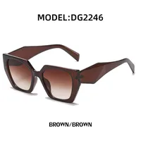 New Fashion Cat Eye Wide Glasses Female Wholesale Uv Protection Sunglasses sku image 8
