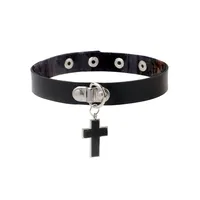 Fashion Heart Shape Pu Leather Women's Choker sku image 5