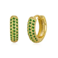 Zircon Circle Earrings Zircon European And American Hipster Earrings Personalized Jewelry sku image 5