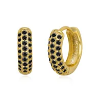 Zircon Circle Earrings Zircon European And American Hipster Earrings Personalized Jewelry sku image 8