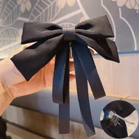 Korean New Bow Hair Accessories Solid Color Bows Hairpins Wholesale sku image 11
