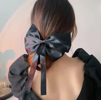 Korean New Bow Hair Accessories Solid Color Bows Hairpins Wholesale sku image 16