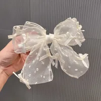 Korean New Bow Hair Accessories Solid Color Bows Hairpins Wholesale sku image 13