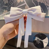 Korean New Bow Hair Accessories Solid Color Bows Hairpins Wholesale sku image 12
