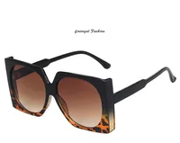 Fashion Big Frame New Ladies Square Trend Street Photography Sunglasses sku image 3