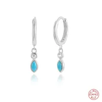 925 Sterling Silver Gem Geometric Earrings main image 4