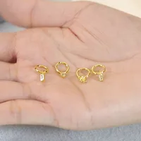 Women's Fashion Geometric Sterling Silver Gem Earrings Ear Studs 925 Silver Earrings main image 4