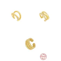 925 Sterling Silver Rhinestones Solid Color Earrings main image 1