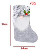 Hong Kong Love Creative Sequin Cap Christmas Stockings Christmas Candy Socks Faceless Old Man Gift Bag Christmas Decorative Ornaments sku image 5