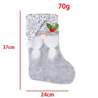 Hong Kong Love Creative Sequin Cap Christmas Stockings Christmas Candy Socks Faceless Old Man Gift Bag Christmas Decorative Ornaments sku image 3