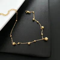 Fashion Geometric Titanium Steel Plating Anklet main image 5