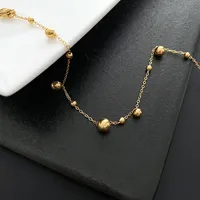 Fashion Geometric Titanium Steel Plating Anklet sku image 1