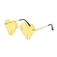 Fashion Colorful Melting Heart Shape Sunglasses sku image 4
