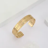 Fashion C Shape Round 304 Stainless Steel Bangle In Bulk main image 4