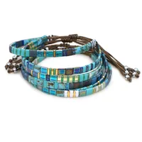 Ethnic Style Square Glass Beaded Bracelets main image 3