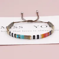Ethnic Style Square Glass Beaded Bracelets main image 2