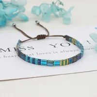 Ethnic Style Square Glass Beaded Bracelets main image 4