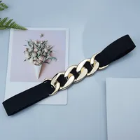 Fashion Solid Color Metal Chain Belt main image 2