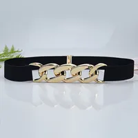 Fashion Solid Color Metal Chain Belt main image 4