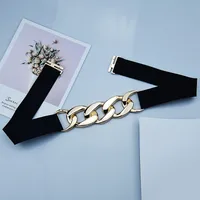Fashion Solid Color Metal Chain Belt main image 5