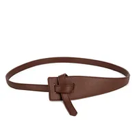 Basic Solid Color Pu Leather Belt sku image 2