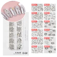 Fashion Solid Color Sequins Rhinestone Nail Patches 1 Set Nail Supplies sku image 6