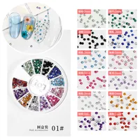 Fashion Solid Color Sequins Rhinestone Nail Patches 1 Set Nail Supplies sku image 1