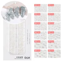 Fashion Solid Color Sequins Rhinestone Nail Patches 1 Set Nail Supplies sku image 3