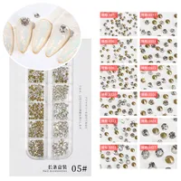 Fashion Solid Color Sequins Rhinestone Nail Patches 1 Set Nail Supplies sku image 5