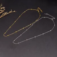 Wholesale Jewelry Simple Style Geometric 304 Stainless Steel Titanium Steel 18K Gold Plated Plating Necklace main image 4