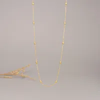 Wholesale Jewelry Simple Style Geometric 304 Stainless Steel Titanium Steel 18K Gold Plated Plating Necklace main image 3