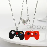 Funny Game Console Resin Plating Pendant Necklace 2 Piece Set main image 5
