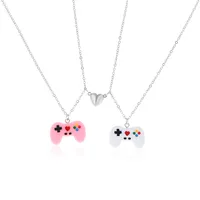 Funny Game Console Resin Plating Pendant Necklace 2 Piece Set sku image 1
