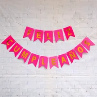 Letter Paper Flag Birthday Decorations main image 2