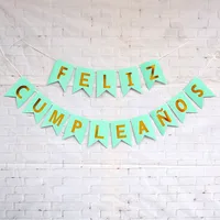 Letter Paper Flag Birthday Decorations sku image 4