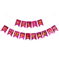 Letter Paper Flag Birthday Decorations sku image 12