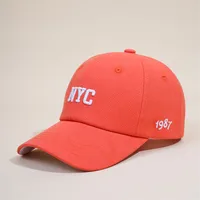 Unisex Fashion Letter Number Embroidery Curved Eaves Baseball Cap main image 3