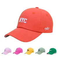 Unisex Fashion Letter Number Embroidery Curved Eaves Baseball Cap main image 2