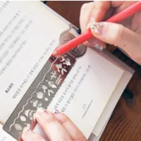 Simple Hollow Delicate Metal Bookmark With Scale Ruler Creative Multifunctional Exquisite Painting Icon Model Ruler main image 3