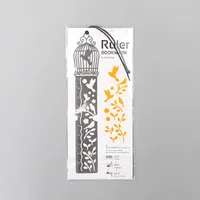Simple Hollow Delicate Metal Bookmark With Scale Ruler Creative Multifunctional Exquisite Painting Icon Model Ruler sku image 3