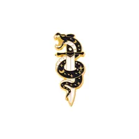 Fashion Geometric Snake Alloy Stoving Varnish Brooches sku image 1