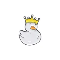 Cartoon Style Animal Duck Alloy Stoving Varnish Brooches sku image 2