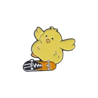 Cartoon Style Animal Duck Alloy Stoving Varnish Brooches main image 2