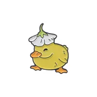 Cartoon Style Animal Duck Alloy Stoving Varnish Brooches sku image 3