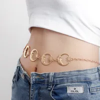 Fashion Moon Metal Plating Waist Chain main image 2