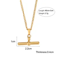 304 Stainless Steel 18K Gold Plated Vintage Style Plating Geometric Pendant Necklace Hoop Earrings main image 2