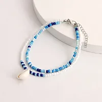 Fashion Shell Alloy Beaded Anklet main image 4