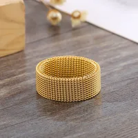 Simple Style Geometric Titanium Steel Plating 18K Gold Plated Women'S Rings main image 4
